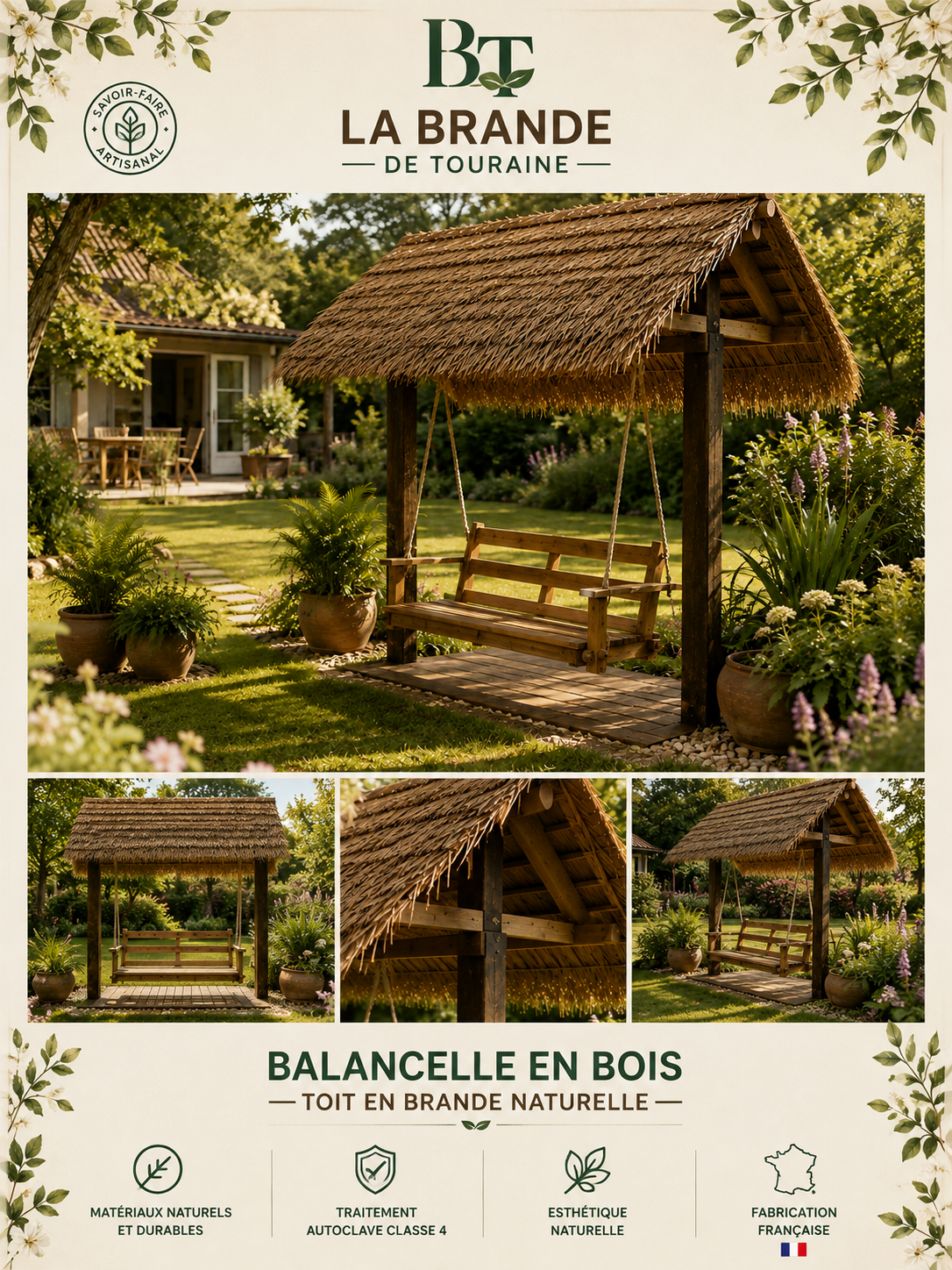 Balancelle en brande de bruyère